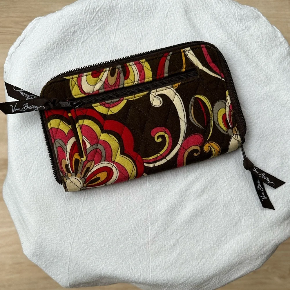 Vera Bradley Puccini Zip-Around Wallet Vintage Circa 2008 - Picture 3 of 10